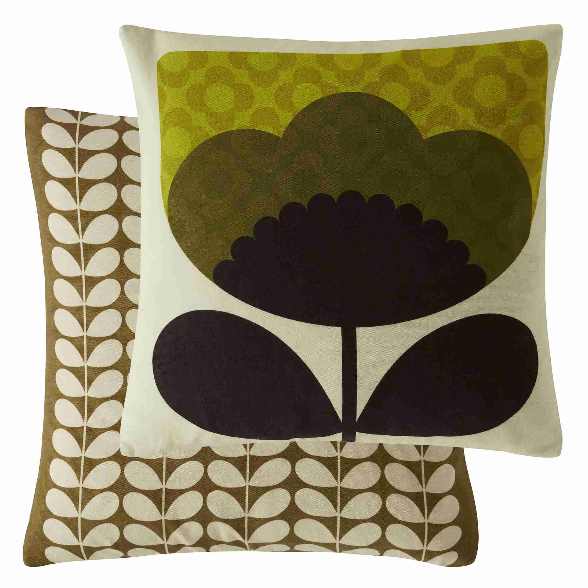 Spring Bloom Cushion In Seagrass Green By Orla Kiely